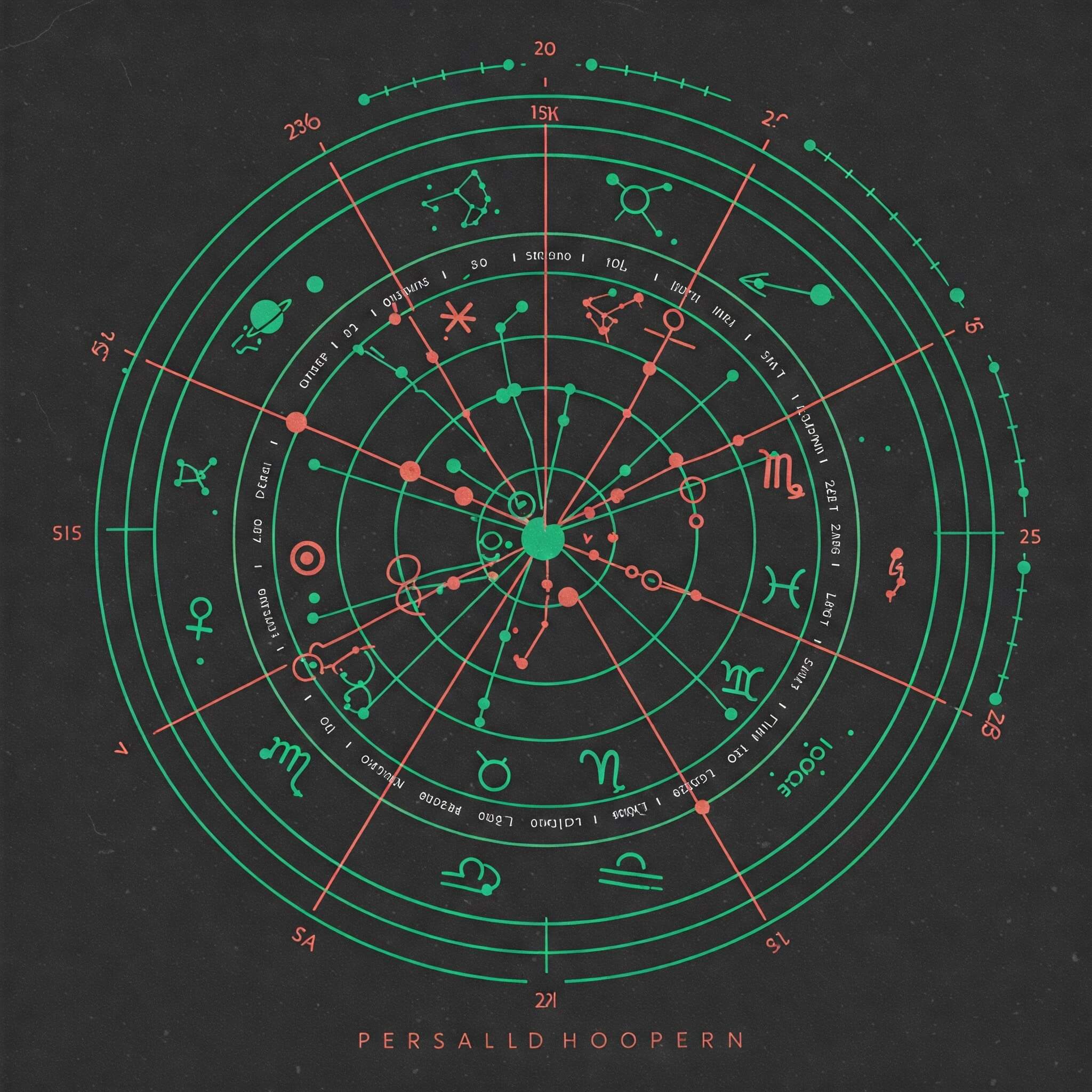 Persönliches Horoskop in Emerald-Grün